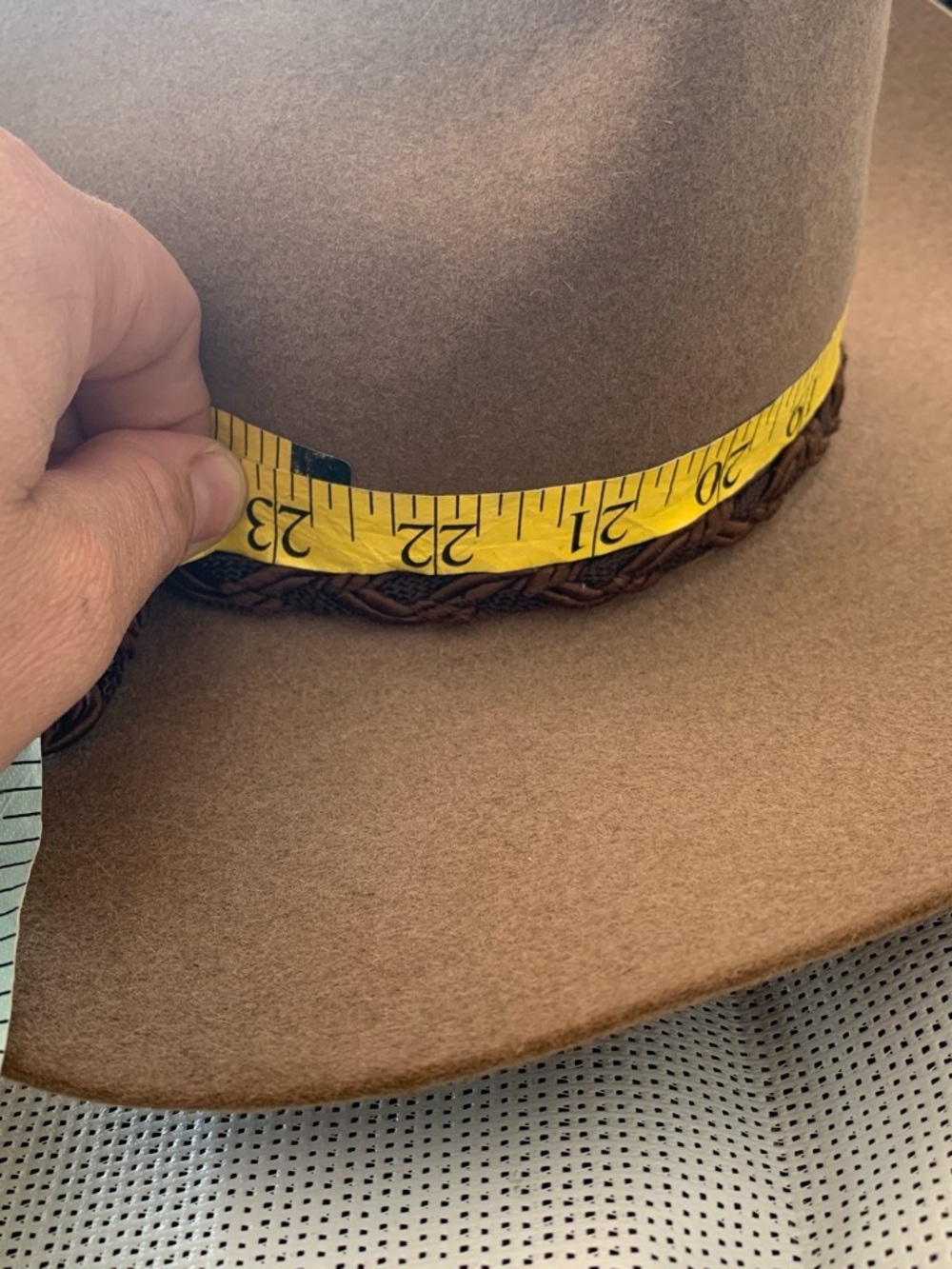 Vintage Stetson John B. Stetson 4x Beaver XXXX Stetson Tan Cowboy Hat Bullriding - Picture 2 of 12